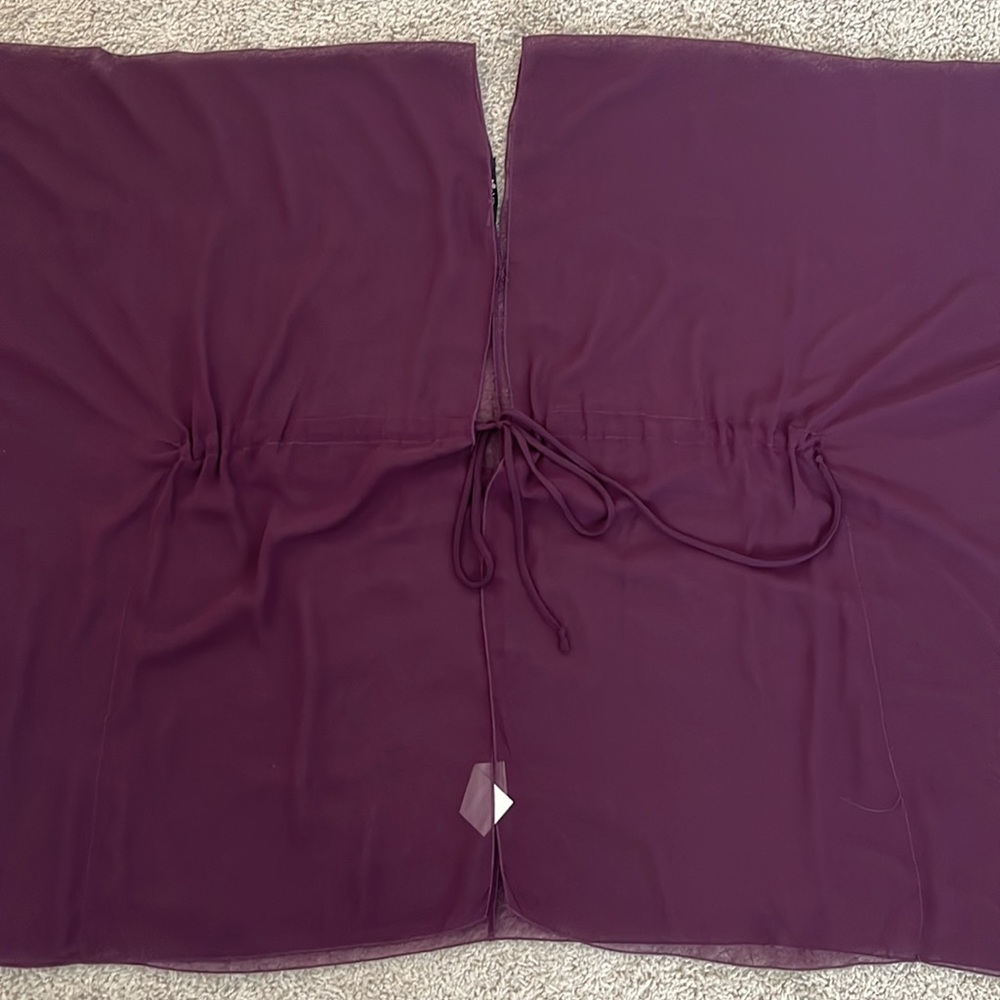 Love Squared Purple Scarf Chiffon Coverup